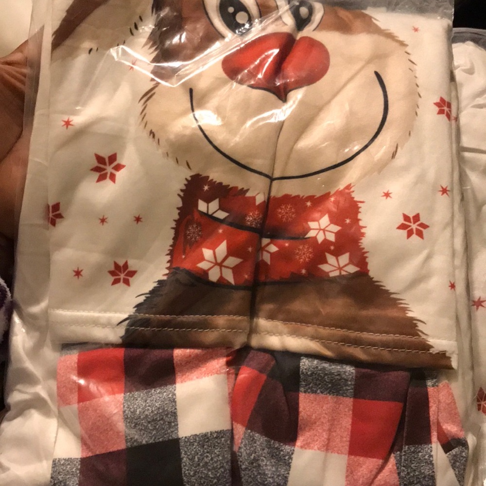 Rudolph  pajamas for adults and children